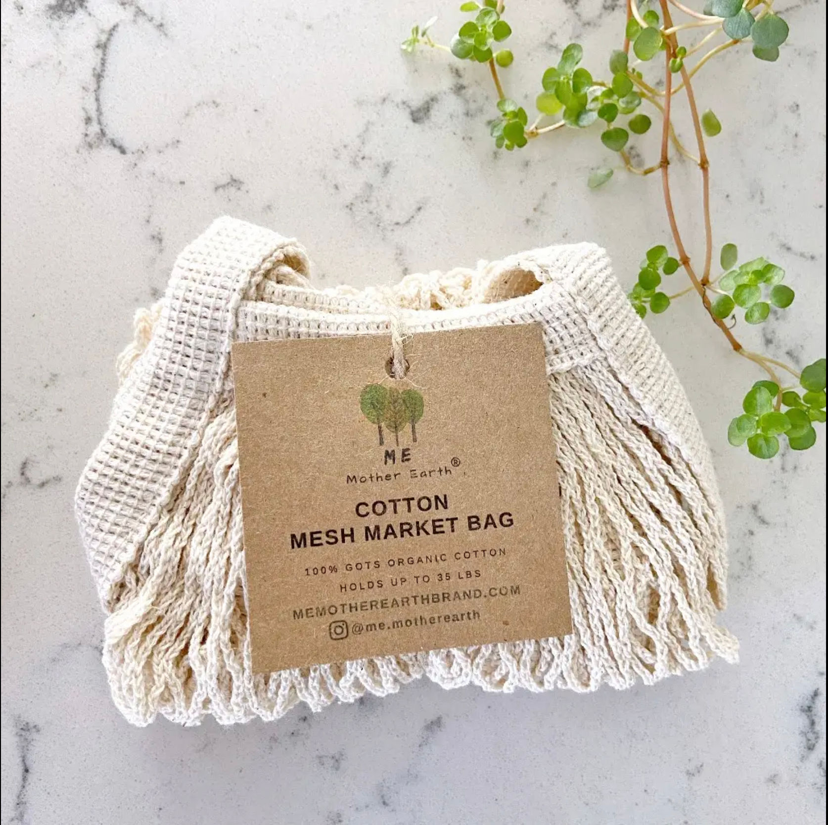 Small Cotton Mesh Market Bag