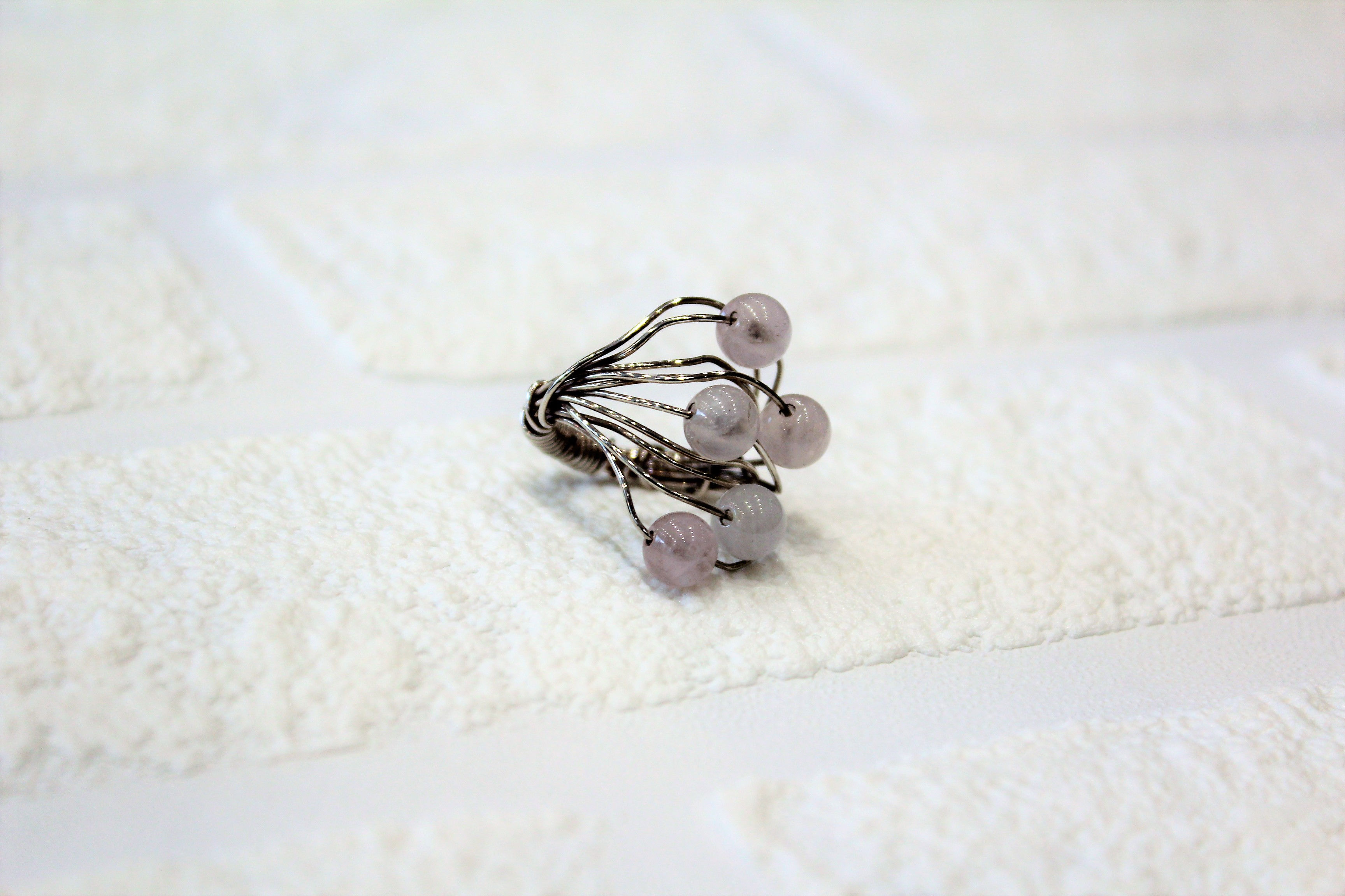 Rose quartz Ring