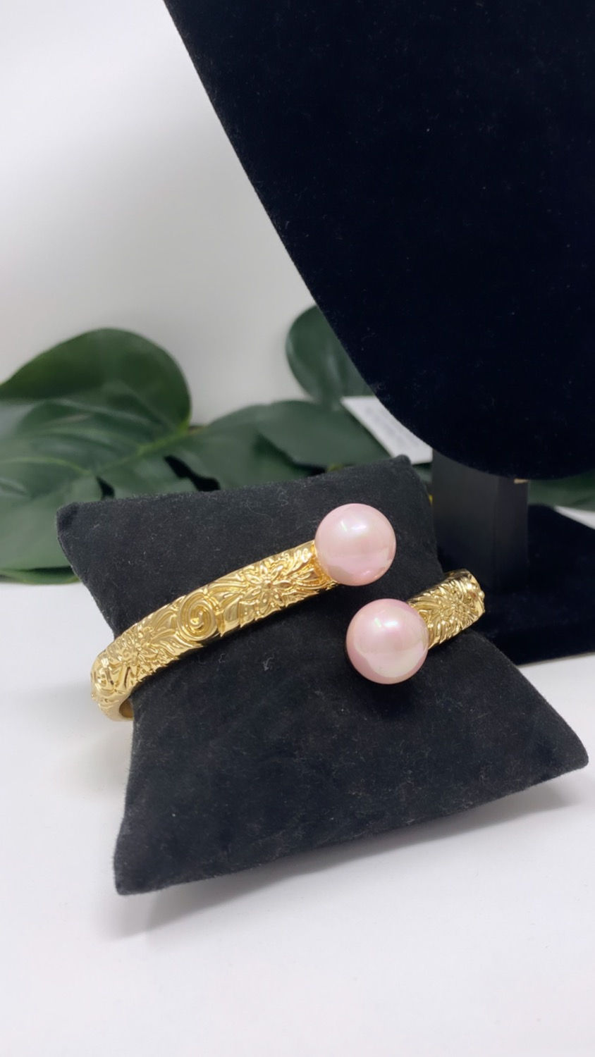 Thumbnail: 14kgf Hawaiian Heirloom Cotton Candy Pink South Sea shell pearl set
