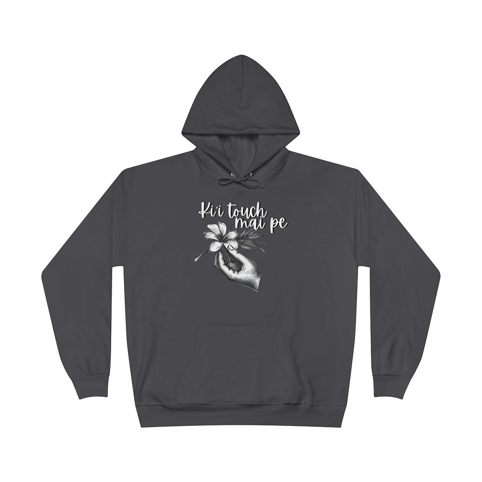 Thumbnail: Ki'i Touch Mai Pe Unisex Pullover Hoodie