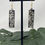 Thumbnail: Faux Turtle Shell Tribal Plank Earrings