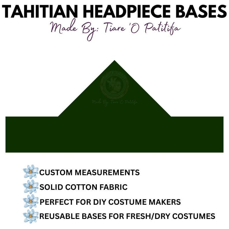 Thumbnail: Point Triangle Tahiti Headpiece Base – DIY Fresh or Dry Ori Tahiti Costume