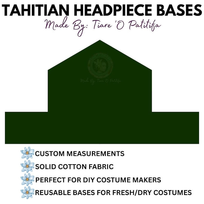 Thumbnail: House Top Tahitian Headpiece Base – DIY Fresh or Dry Ori Tahiti Costume