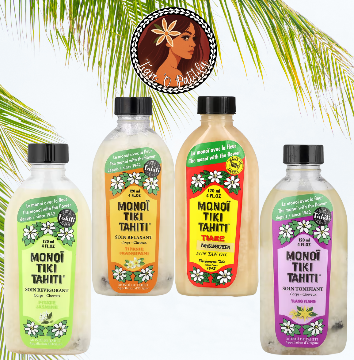 Monoi Tiki Tahiti Oil | Authentic Tahitian Monoi Oil