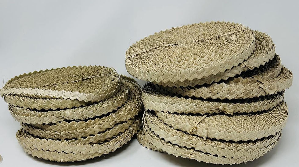 Thumbnail: Ric Rac Diamond Lauhala Braids – Natural Dried Hala Leaves (Lo‘akau)