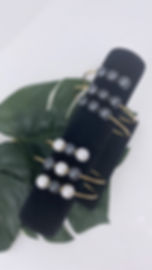 Thumbnail: Gold Plated 12MM Shell Pearl Wrap Around Bracelet