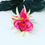Thumbnail: Hawaiian double pink Orchid Flower hair clip 
