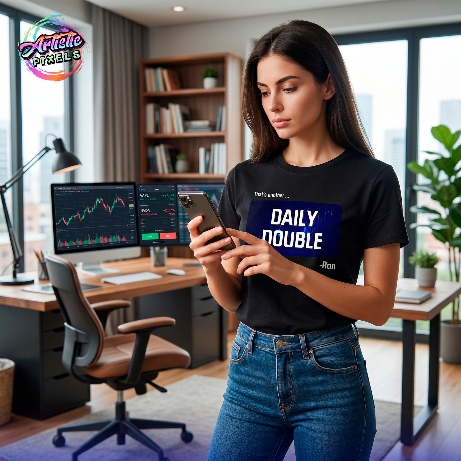 Ron's Daily Double Premium Tee - Women's Fit