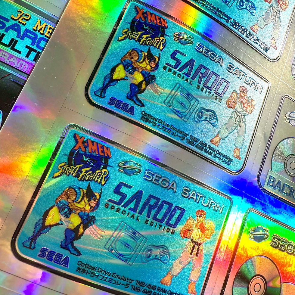 Thumbnail: Saroo Cart Holo3DFX Label Set