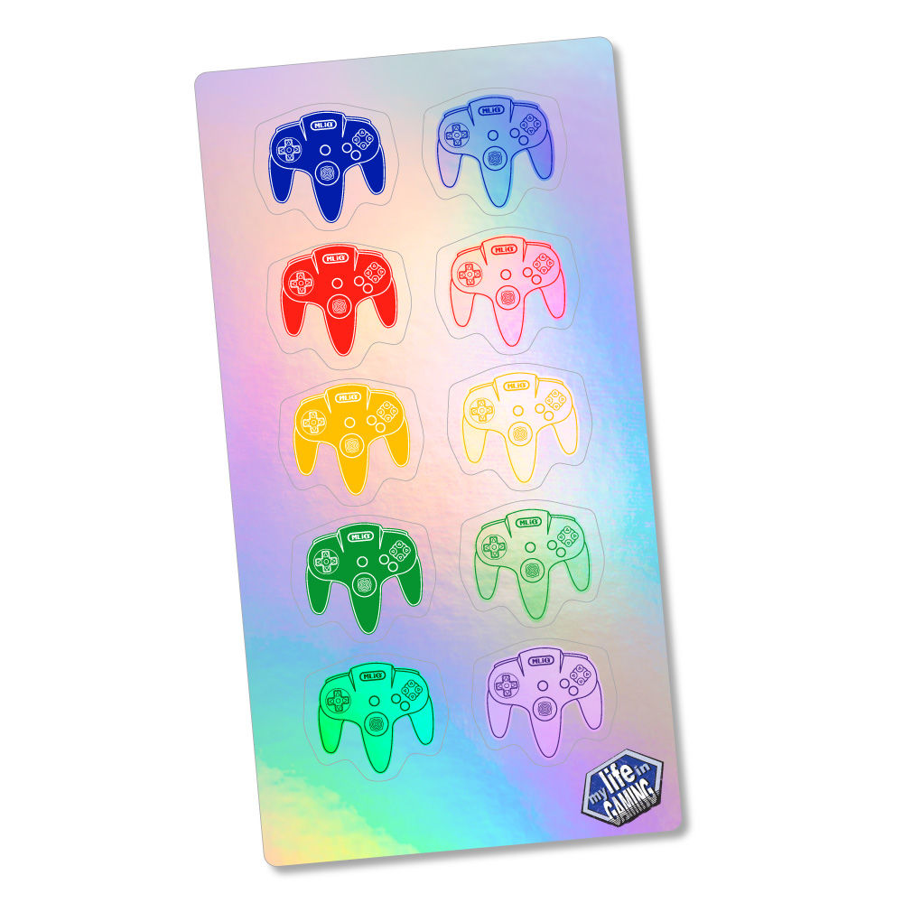My Life in Gaming 64 Controller Holo3DFX™ Sheet