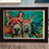 Thumbnail: Franed print of three irish donkeys - cute home decor ready to hang - original irish art