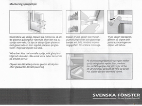 Återmontering av spröjs
