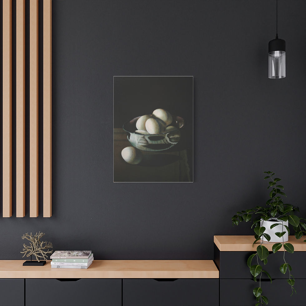 Thumbnail: Matte Canvas Art Print, Elegant Wall Decor, Home Aesthetic