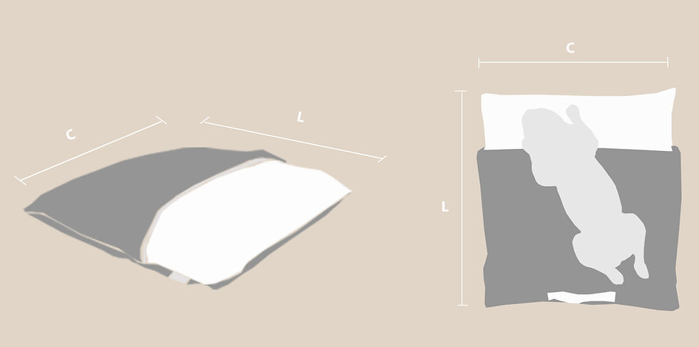 Miniatura: cama envelope jeans preto