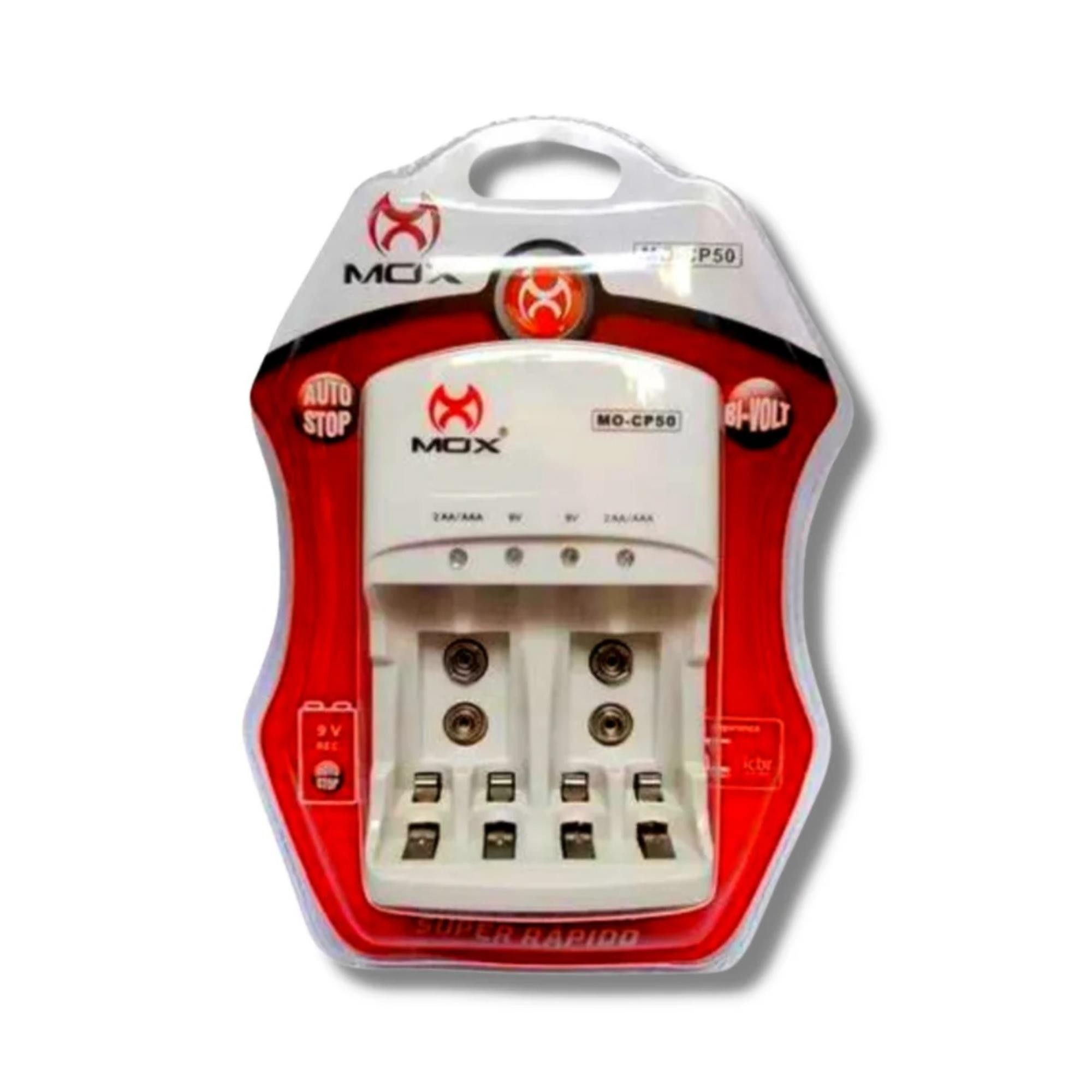 carregador de pilha mox MOCP50