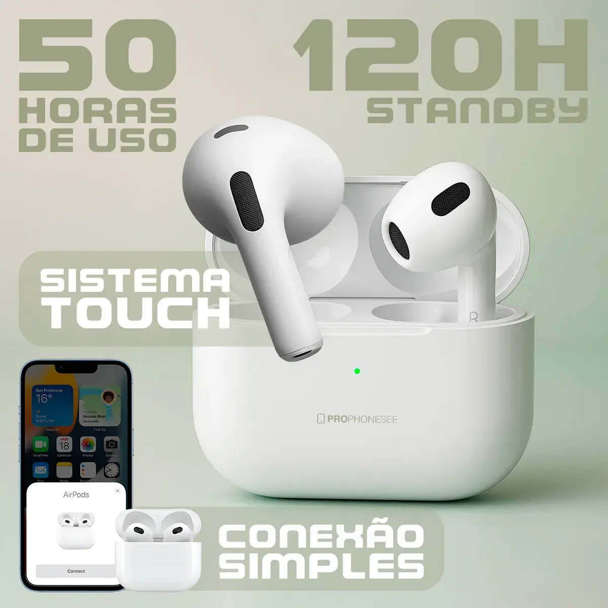 Fone Bluetooth airpod