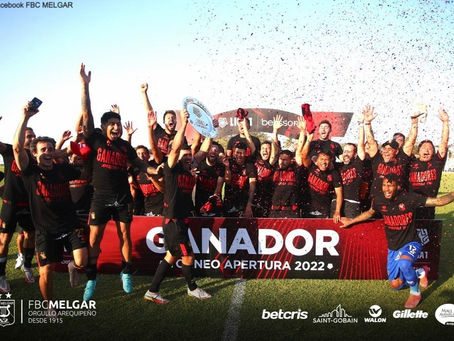MELGAR SE HIZO CON EL TORNEO APERTURA LUEGO EMPATAR CON ALIANZA ATLÉTICO EN SULLANA.