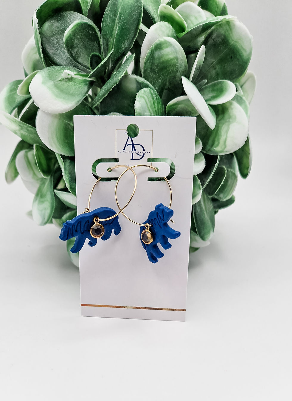 Thumbnail: Mama Bear Hoop Earrings