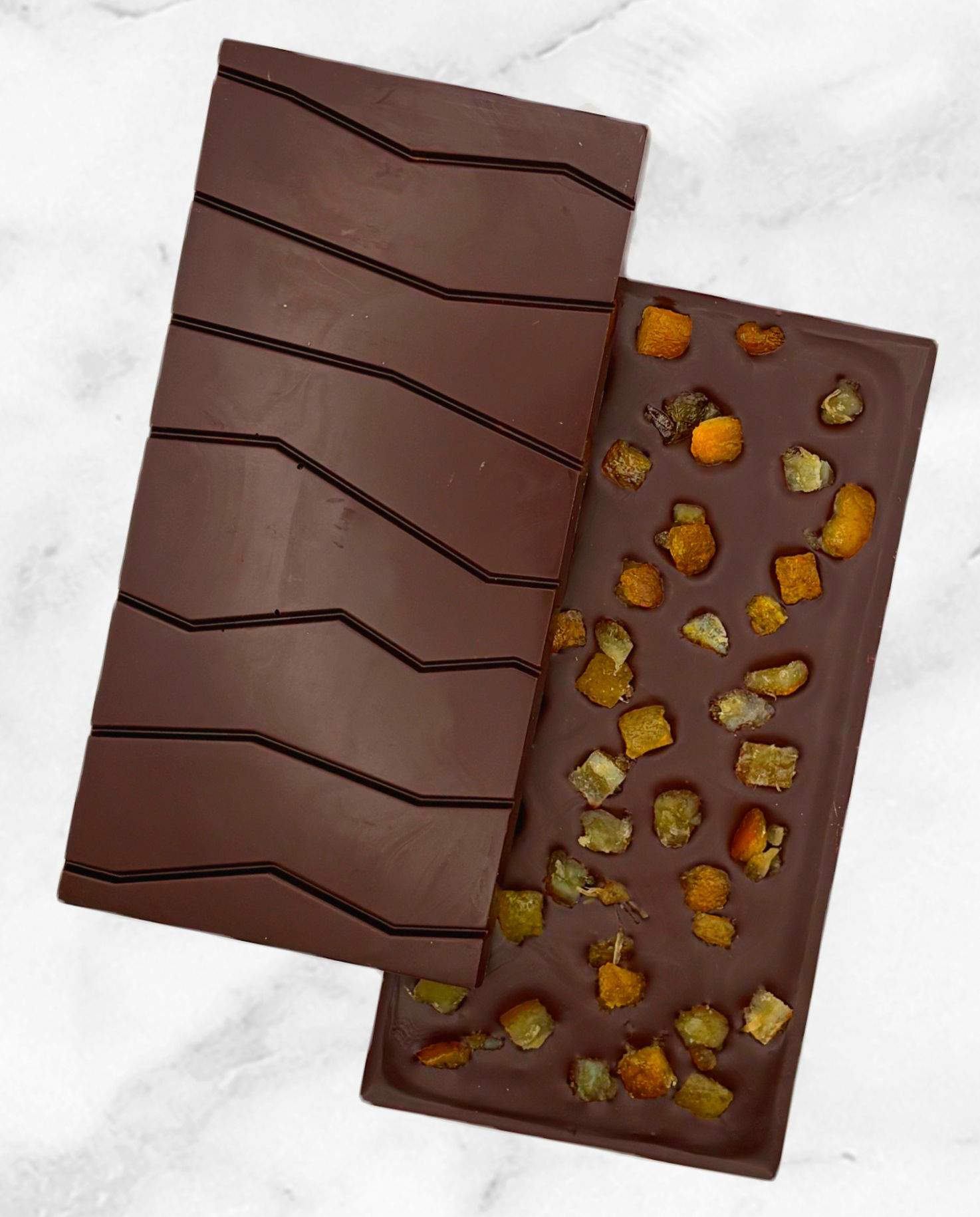 Tablette chocolat noir - oranges