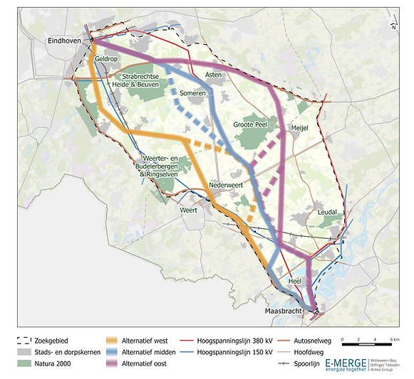 Kaartje zoekgebied fase concept NRD