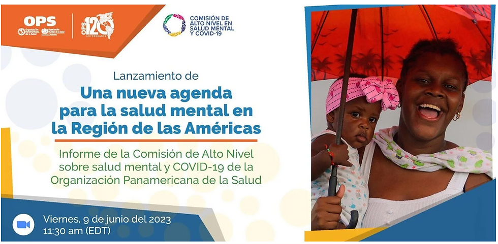 OPAS - Lançamento de Uma Nova Agenda para a Saúde Mental nas Américas