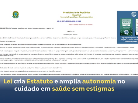 Lei cria Estatuto e amplia autonomia no cuidado em saúde sem estigmas