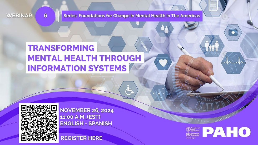OPAS - Transformando a Saúde Mental por meio de Sistemas de Informação