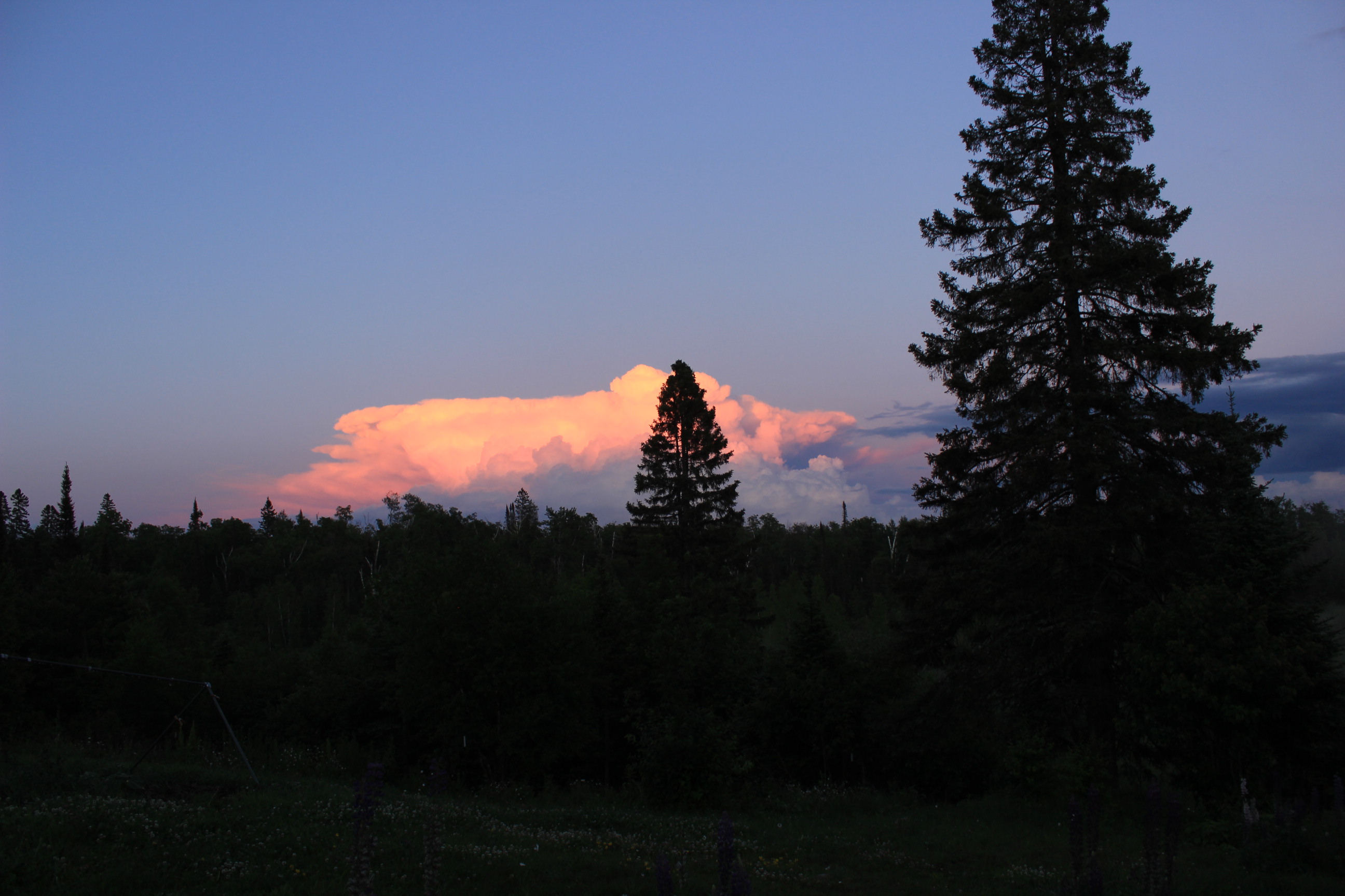 Clouds to the south