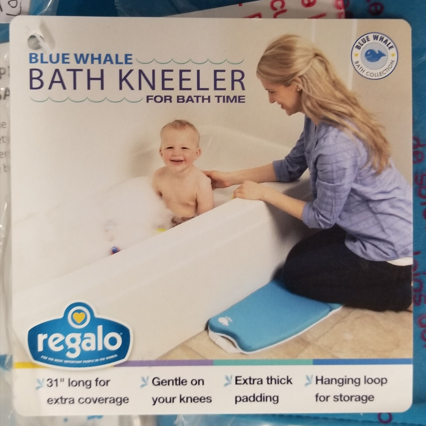 Regalo Bath Kneeler for tub time