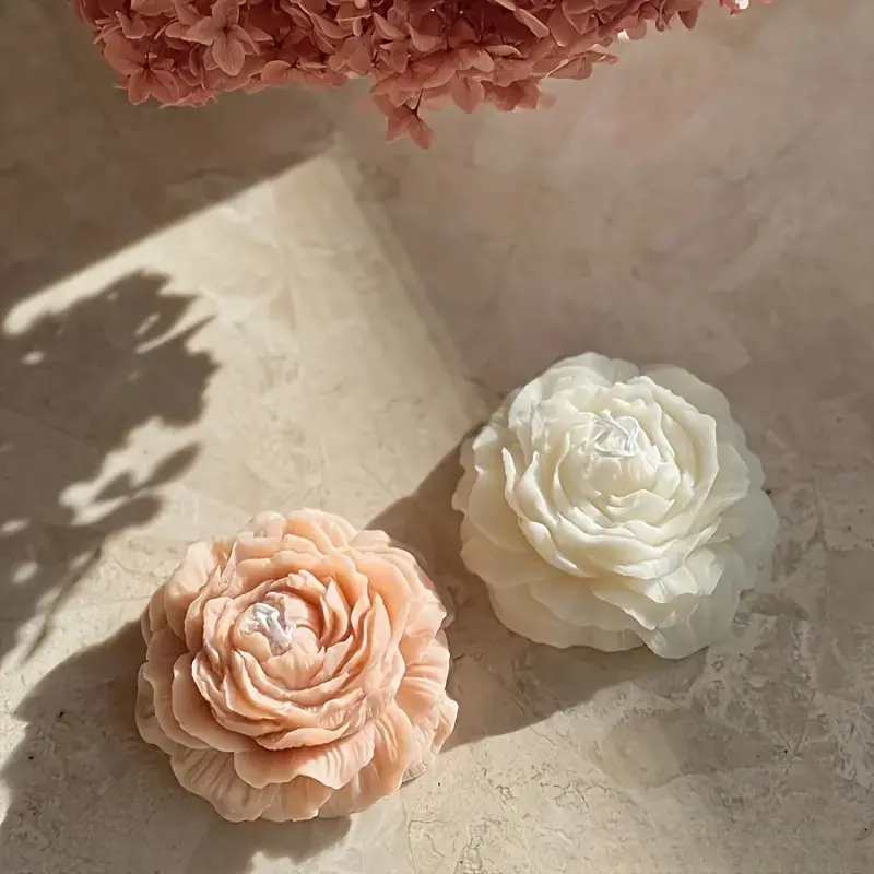 Miniatura: Molde de Silicona de Flor de Peonía 3D