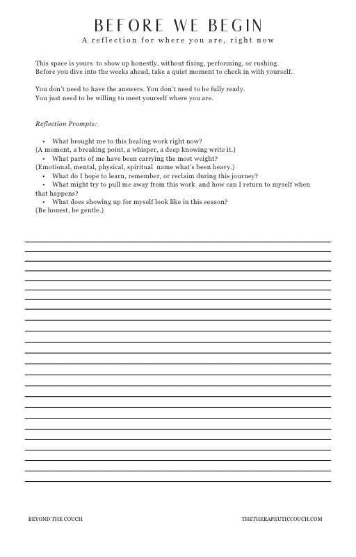 Thumbnail: Beyond the Couch: A Therapy Workbook