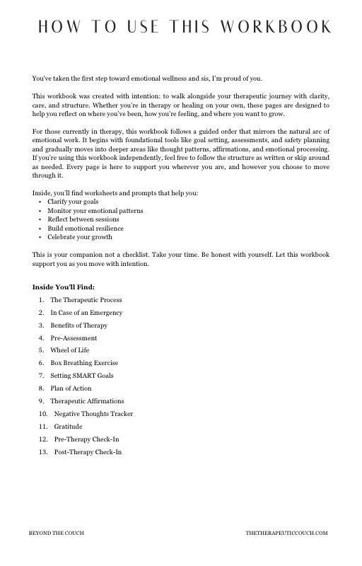 Thumbnail: Beyond the Couch: A Therapy Workbook