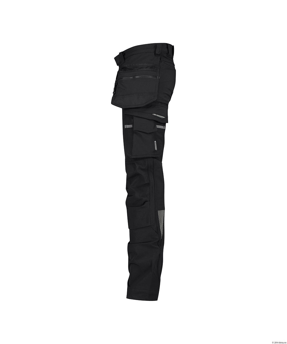 Thumbnail: DASSY® Matrix - Stretch holsterzakkenbroek met kniezakken