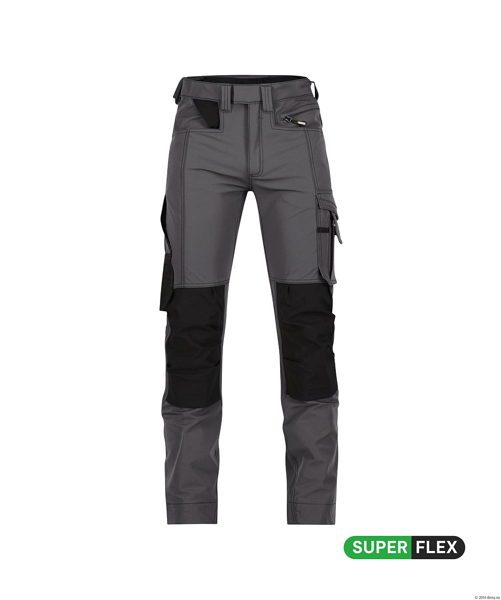 Thumbnail: DASSY® Impax - Stretch werkbroek met kniezakken