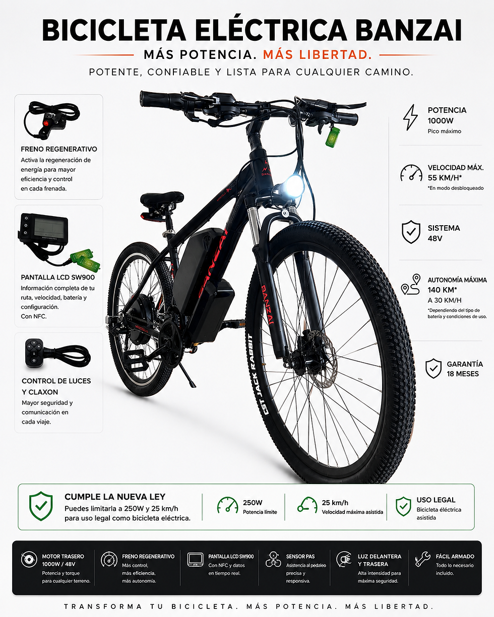 Miniatura: BANZAI 1000W 21 Ah