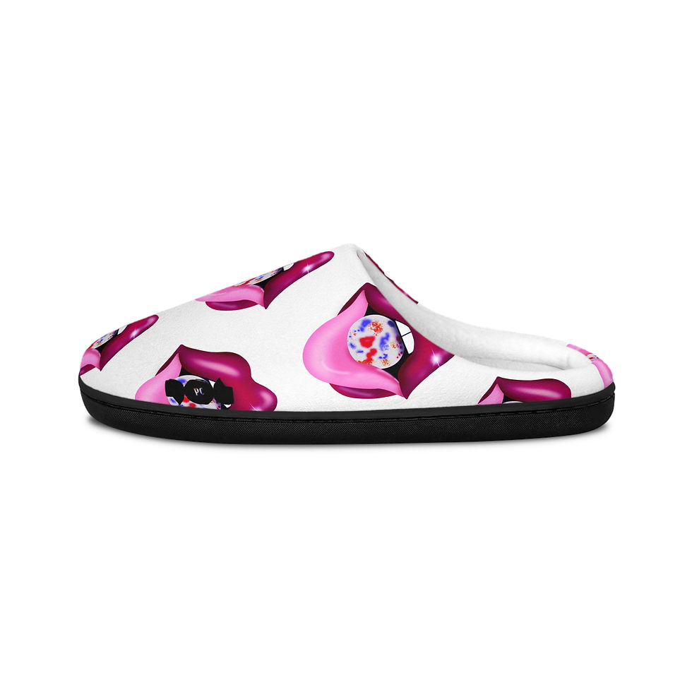 Thumbnail: Chic Indoor Slippers - Jawbreaker Design, White Footwear, Relaxing Comfort