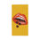 Thumbnail: Bold Lip Beach Towels - Chocolate Cups Design, Vibrant Yellow Towels 
