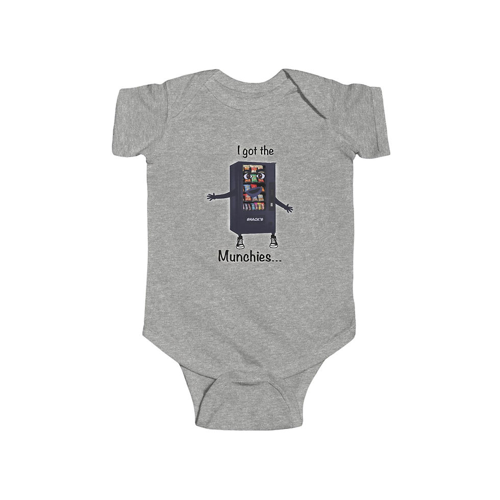 Thumbnail: Cute Snack-Themed Infant Bodysuit - Funny Baby Clothes, Baby Shower Gift