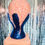 Thumbnail: Sprinkle Design Decoupage w/ Blue Glitter Mannequin Head Display