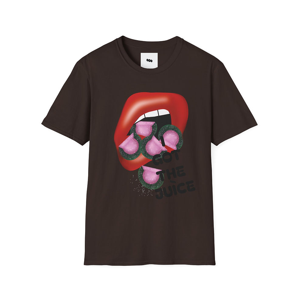 Thumbnail: I Got The Juice- Trendy Graphic T-Shirt with Bold Candy Lip Design | Unisex Tee