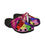 Thumbnail: Colorful Hard Candy Design - Black Shoes, Clogs, Vibrant Footwear, Slippers