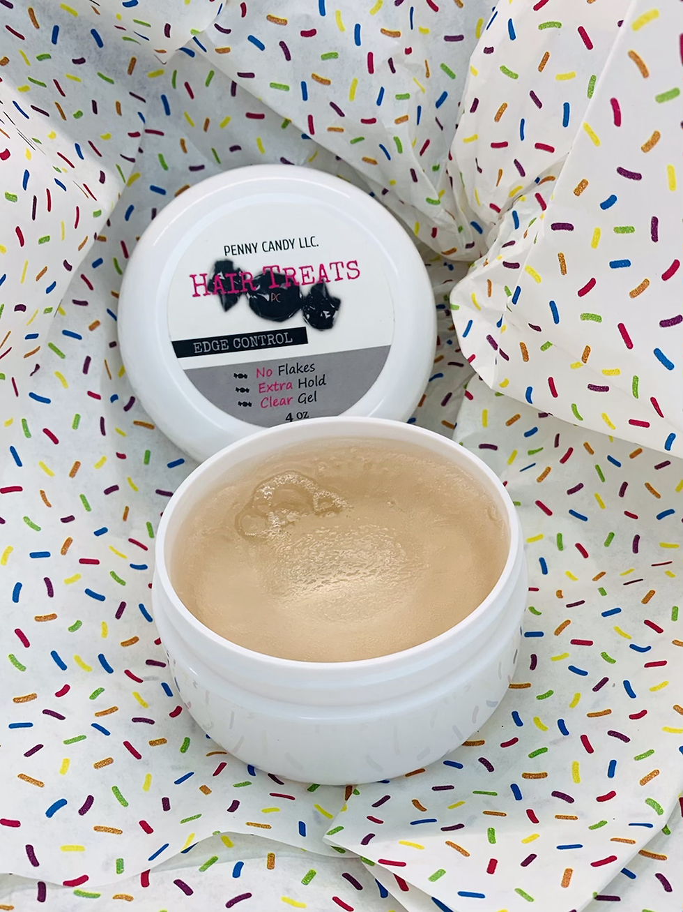 Thumbnail: Hair Treats Edge Control Black/Clear Gel