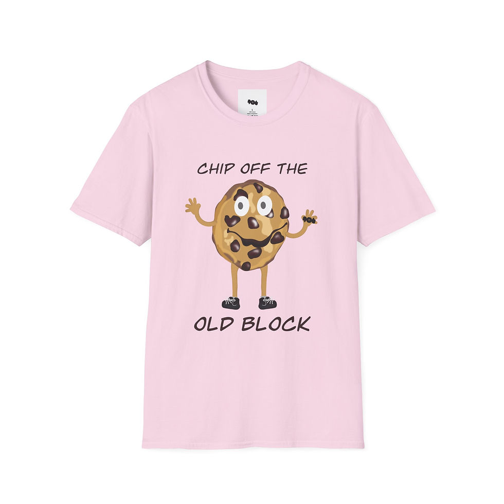 Thumbnail: Cookie T-Shirt - 'Chip Off the Old Block' Unisex Softstyle Tee
