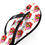 Thumbnail: Gummy bears design - White Flip Flops, Beach Footwear, Cute Sandals, Trendy