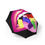 Thumbnail: Hard Candy Graphic - Colorful Umbrella, Stylish Rain Gear, Black Umbrella