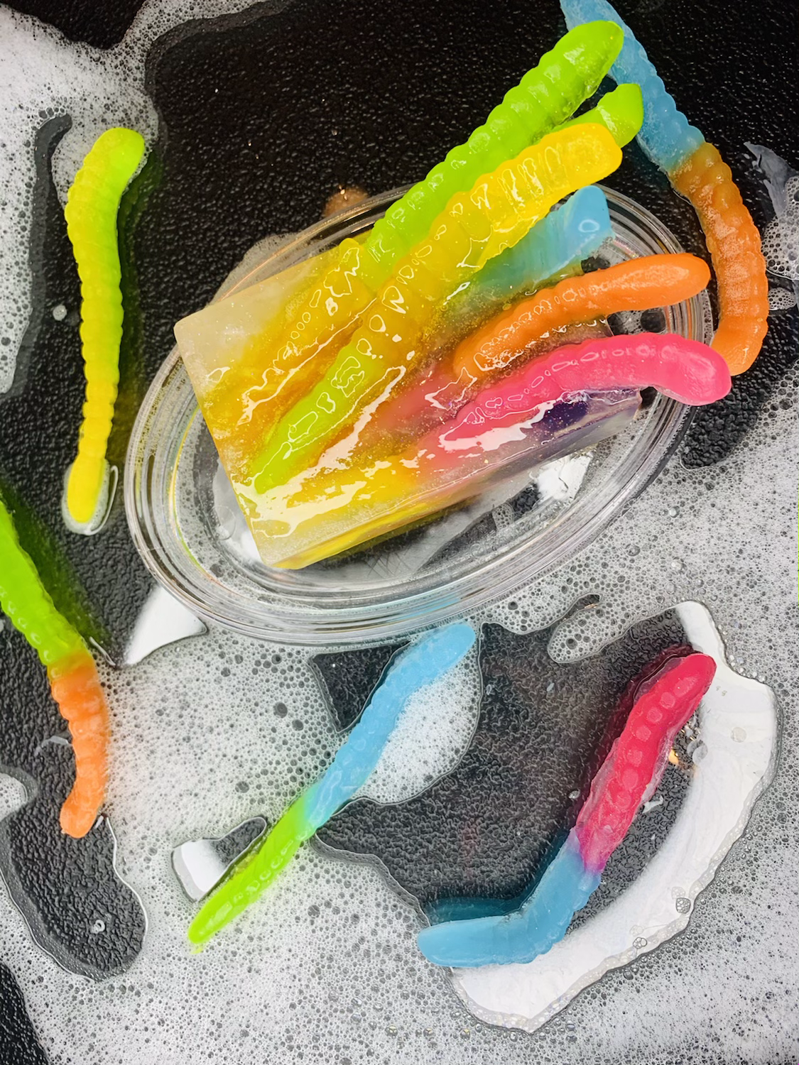 Sour Gummy Worms Soap Bars