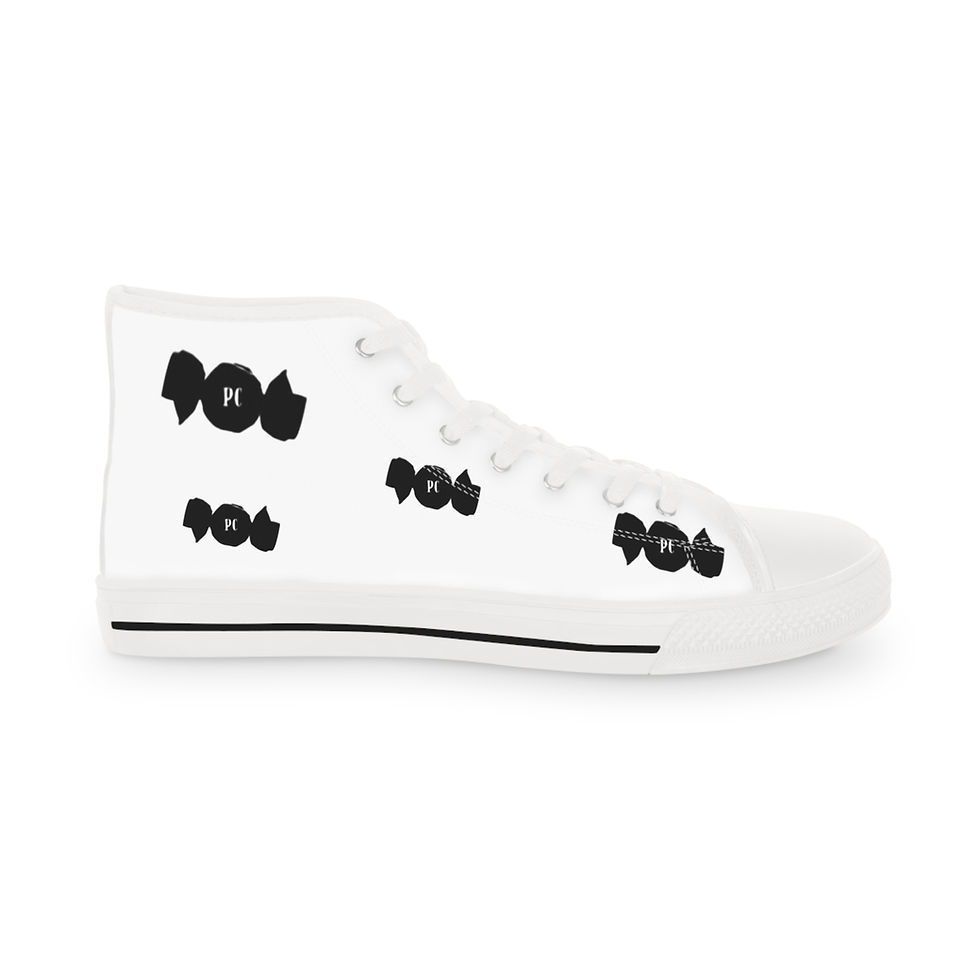 Thumbnail: Stylish High Top Sneakers with Candy Wrappers - Urban Footwear, Street Style