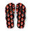 Thumbnail: Gummy bears design - Black Flip Flops, Beach Footwear, Cute Sandals, Trendy