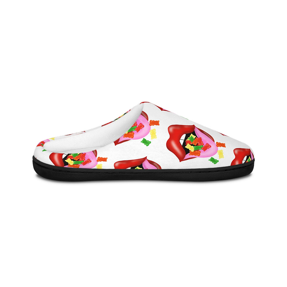 Thumbnail: Colorful Gummy Bears Design- Indoor Slippers, White House Slippers