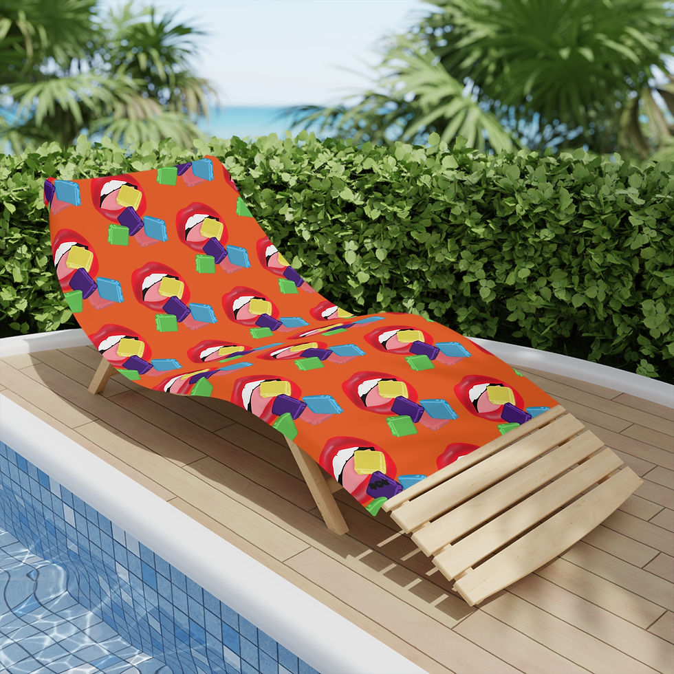 Thumbnail: Colorful Taffy  Candy - Beach Towels, Vibrant Orange - Towels, Beach Lovers